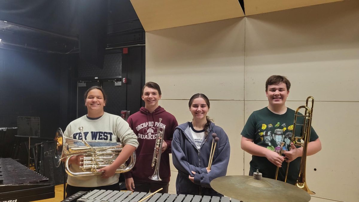 From left to right: Magnus Caselli, Ben Kasprlwicz, Ella Young, and Cullen Merry