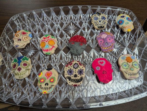 Sugar skulls of clay