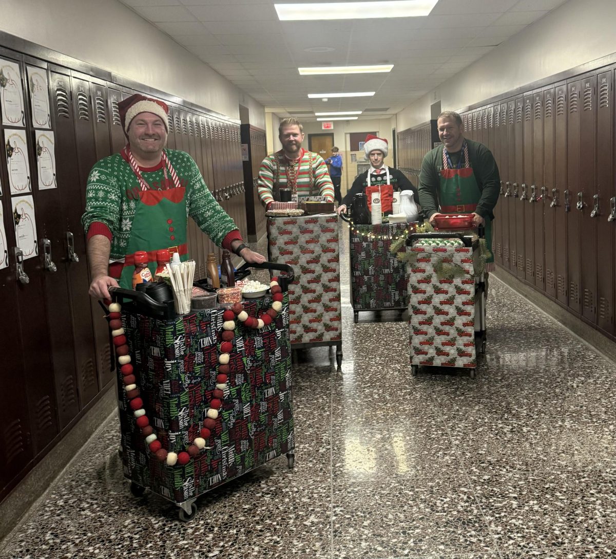 Cart of Cheer makes way around High School