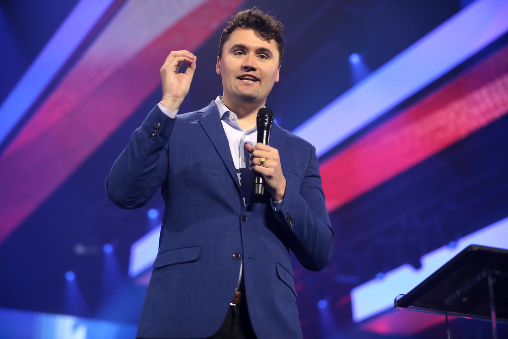Charlie Kirk speaks at the 2022 AmericaFest, Phoenix Convention Center, Arizona, December 20, 2022