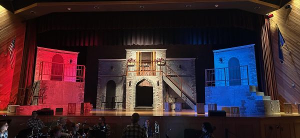 The set of Hadestown, the 2026 OPHS musical production brought to life March 12-15.